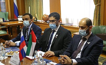 Встреча И. Умаханова с Чрезвычайным и Полномочным Послом Объединенных Арабских Эмиратов в РФ Мухаммедом Аль-Джабером