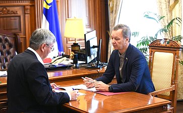 Встреча первого заместителя Председателя Совета Федерации Андрея Яцкина и Главы Республики Бурятия Алексея Цыденова