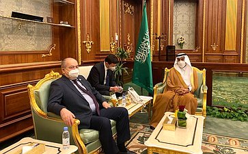 Рабочий визит сенаторов РФ в Королевство Саудовская Аравия