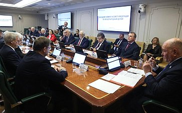 Заседание Комитета Совета Федерации по международным делам