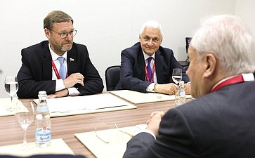 Встреча заместителя Председателя СФ Константина Косачева с председателем Комиссии Сената Французской Республики по международным делам, обороне и вооруженным силам Кристианом Камбоном