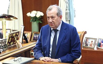 Валентина Матвиенко провела встречу с президентом Российской академии наук Геннадием Красниковым