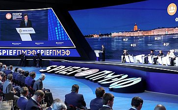 Пленарное заседание XXVIII Петербургского международного экономического форума (Фото Росконгресс)