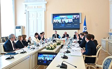 Сенаторы РФ приняли участие в заседании Контрольно-бюджетной комиссии МПА СНГ