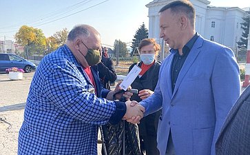 Олег Алексеев в ходе работы в регионе посетил Марксовский район