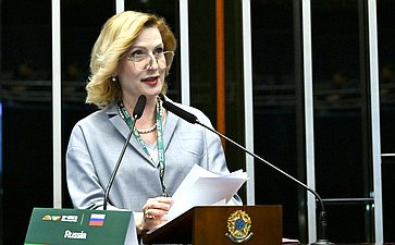 Заместитель Председателя СФ Инна Святенко выступила в ходе рабочей сессии на тему «Межпарламентский альянс БРИКС за глобальное здравоохранение»