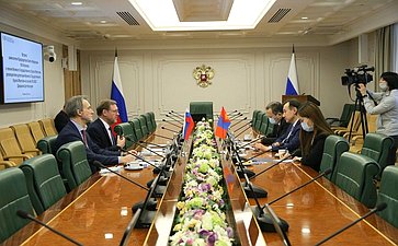 Встреча заместителя Председателя СФ Константина Косачева с членом Великого Государственного Хурала Монголии, руководителем делегации Великого Государственного Хурала Монголии на сессиях ПА ОБСЕ