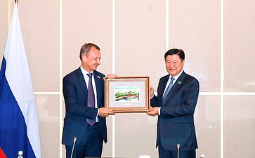 Делегация Совета Федерации во главе с первым заместителем Председателя СФ Андреем Яцкиным приняла участие в 24-м заседании Комиссии по сотрудничеству между Сенатом Парламента Республики Казахстан и Советом Федерации