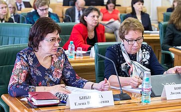 Е. Бибикова на парламентских слушаниях на тему «Роль социально ориентированных некоммерческих организаций в предоставлении социальных услуг населению»