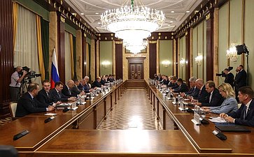 Встреча Председателя Правительства РФ с членами Совета палаты СФ