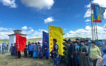 Баир Жамсуев принял участие в национальном троеборье «Бабжын наадан»
