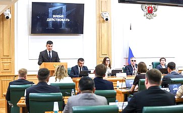 Заседание Палаты молодых законодателей при Совете Федерации