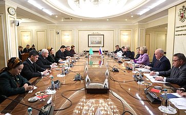 Встреча Председателя Совета Федерации Валентины Матвиенко с Председателем Меджлиса Туркменистана Дуньягозель Гулмановой