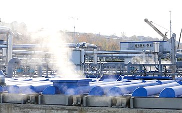 Сенаторы посетили канализационно – очистных сооружений (КОС) правого берега Ангары и приняли участие в совещании
