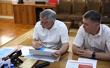 Встреча Сергея Михайлова с губернатором Забайкалья Александром Осиповым