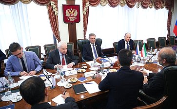 Встреча заместителя Председателя Совета Федерации Константина Косачева с руководителем Организации Гостелерадио Исламской Республики Иран Пейманом Джебели