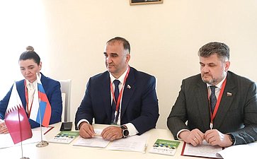 Сенаторы Мохмад Ахмадов и Юлия Лазуткина провели встречу с Председателем Комитета по здравоохранению, государственных услуг и окружающей среды Консультативного совета Государства Катар Мубараком Аль-Кувари