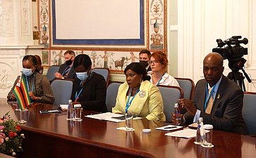 Встреча Председателя СФ Валентины Матвиенко с супругой Президента Республики Зимбабве Ауксиллией Мнангагвой