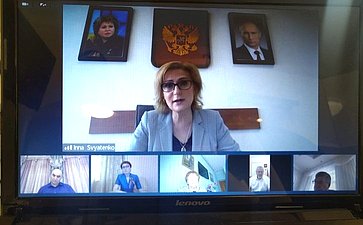 Онлайн-брифинг с участием членов Совета Федерации, посвященный региональным мерам социальной поддержки населения в условиях сложной эпидемиологической обстановки