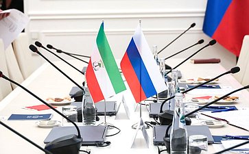 Встреча члена Комитета Совета Федерации по социальной политике .Андрея Чернышева с Чрезвычайным и Полномочным Послом Республики Экваториальная Гвинея в Российской Федерации Лусиано Айекабой