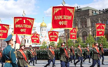 Председатель Совета Федерации Валентина Матвиенко присутствовала на военном параде в ознаменование 80-й годовщины Великой Победы