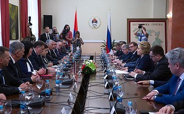 Встреча В. Матвиенко с президентом Республики Сербской М. Додиком