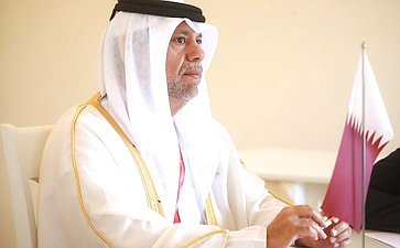 Сенаторы Мохмад Ахмадов и Юлия Лазуткина провели встречу с Председателем Комитета по здравоохранению, государственных услуг и окружающей среды Консультативного совета Государства Катар Мубараком Аль-Кувари