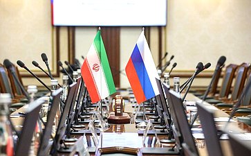 Встреча сенаторов РФ с председателем Комиссии по национальной безопасности и внешней политике Меджлиса Исламского Совета Исламской Республики Иран