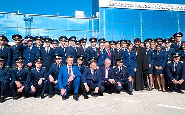 На открытии после реконструкции международного аэропорта имени Н.М. Карамзина