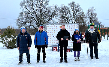 Игорь Мурог принял участие во Всероссийской массовой лыжной гонке «Лыжня России» в Ряжском округе