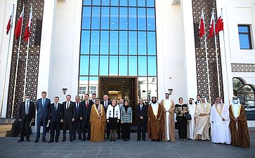 Встреча делегации Совета Федерации во главе с Председателя СФ Валентиной Матвиенко с Председателем Палаты депутатов Национального собрания Королевства Бахрейн Фаузией Абдалла Зейнал