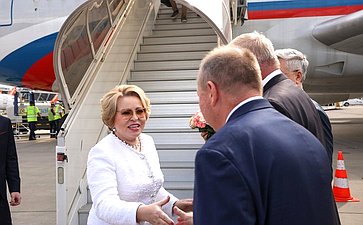 Делегация Федерального Собрания во главе с Председателем Совета Федерации Валентиной Матвиенко прибыла в Женеву для участия в мероприятиях, организованных Межпарламентским союзом (МПС)