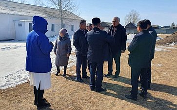 Баир Жамcуев посетил сельские поселения Ортуй и Кусоча Могойтуйского района Забайкальского края