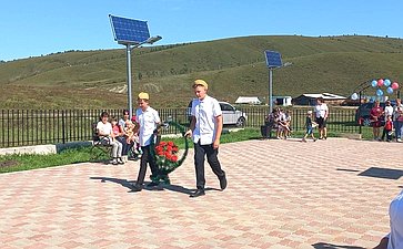 Сергей Михайлов в ходе поездки в регион принял участие в открытии парка Победы в селе Нижние Ключи Нерчинского района