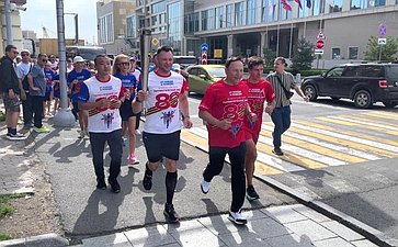 Александр Ролик принял участие во Всероссийской патриотической акции забег-эстафета «От Победы к Победе»