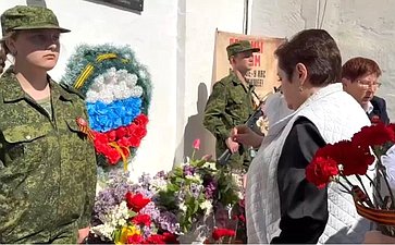 Лариса Мельник приняла участие в торжественной церемонии открытия Парты Героя