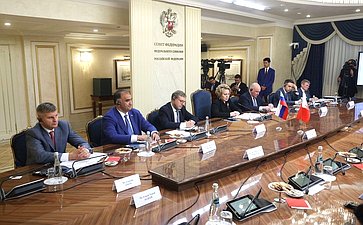 Встреча Председателя Совета Федерации Валентины Матвиенко с Председателем Консультативного совета Национального собрания Королевства Бахрейн Али Бен Салехом Ас-Салехом