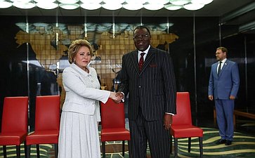 Встреча В. Матвиенко с Президентом Республики Намибии Хаге Готтфридом Гейнгобом