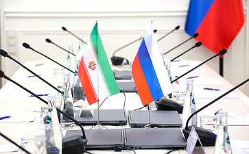 Встреча первого заместителя председателя Комитета СФ по науке, образованию и культуре Дмитрия Василенко с председателем Комиссии по национальной безопасности и внешней политике Собрания Исламского Совета Исламской Республики Иран Эбрахимом Азизи