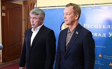 Пресс-подход Андрея Яцкина и Алексея Цыденова