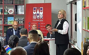Председатель Комитета СФ по науке, образованию и культуре Лилия Гумерова приняла участие в торжественной церемонии открытия нового здания общеобразовательной школы-интерната № 11 им. В.В. Терешковой в г. Оше Киргизской Республики