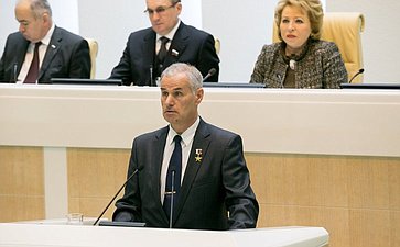 Соломонов на 385-м заседании Совета Федерации