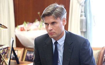 Встреча Председателя Совета Федерации Валентины Матвиенко с генеральным директором госкорпорации «Роскосмос» Дмитрием Бакановым