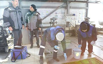Сенаторы посетили канализационно – очистных сооружений (КОС) правого берега Ангары и приняли участие в совещании