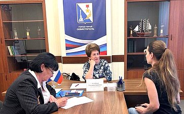 Екатерина Алтабаева в Севастополе провела личный приём граждан