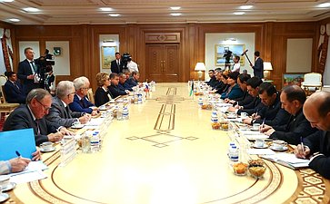 Встреча В. Матвиенко с Председателем Меджлиса Туркменистана А. Нурбердыевой