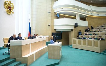 В. Матвиенко на открытии 419-го заседания Совета Федерации