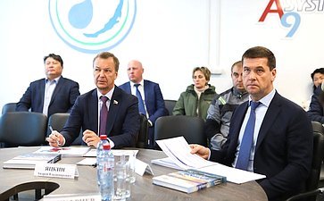 Сенаторы посетили канализационно – очистных сооружений (КОС) правого берега Ангары и приняли участие в совещании