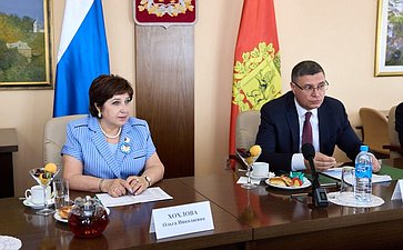 Законодатели провели встречу с губернатором Владимирской области Александром Авдеевым