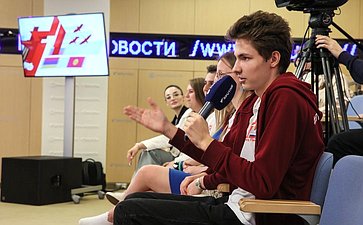Константин Косачев провёл пресс-конференцию, приуроченную к старту культурно-образовательного проекта «Поезд Памяти»